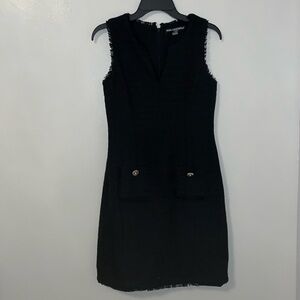 Karl Lagerfeld Tweed Black Dress